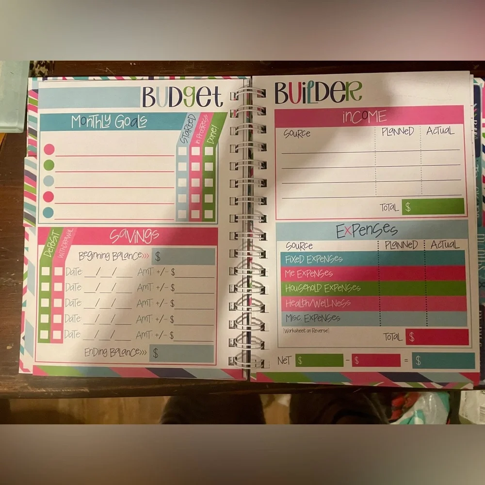 Denise Albright Budget Binder™ Bill Tracker Financial Planner | Geo Design. NEW